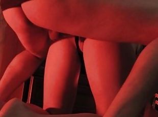 Hot girl twerking on dildo