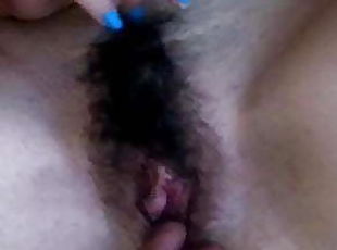 Real homemade hairy pussy