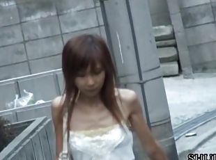 Dressed to impress sexy Asian got sharked in Japan