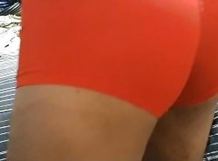 RED WATCH GUY BIG COCK INSIDE RED CALVIN KLEIN TRUNKS BRIEFS GLOSSY BOXERS SUGAR DADDY