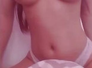 Busty bouncy Asian teen tits jiggles boobs on 144cm tall body