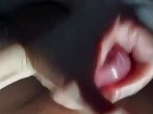 close up gay cum dripping