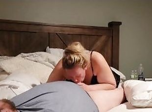Bbw sucks and rides neighbor while hubby is at work.