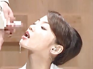 Japanese announcer bukkake :: HQ Tube TV